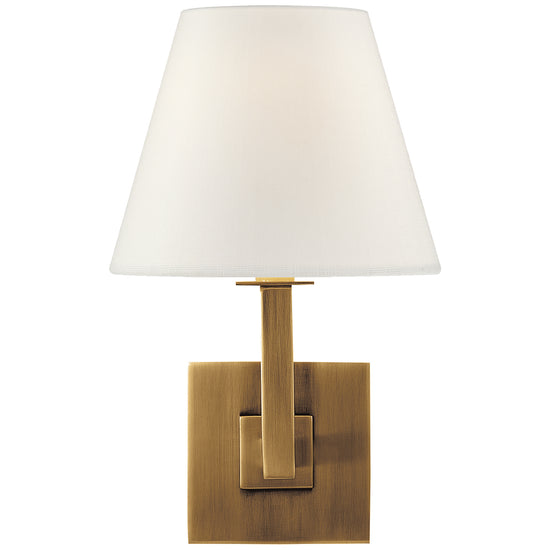 Visual Comfort Signature - S 20HAB-L - One Light Wall Sconce - Architectural - Hand-Rubbed Antique Brass
