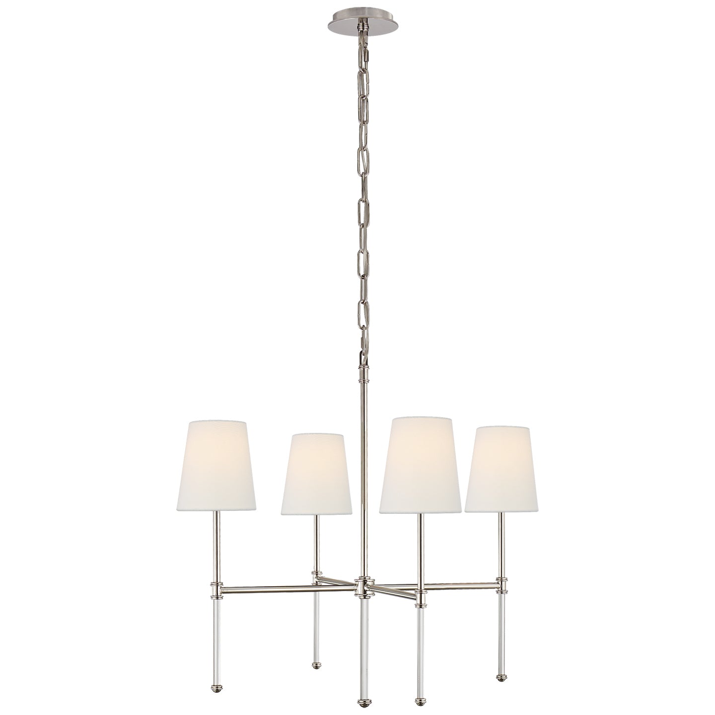 Load image into Gallery viewer, Visual Comfort Signature - SK 5050PN-L - Four Light Chandelier - Camille - Polished Nickel
