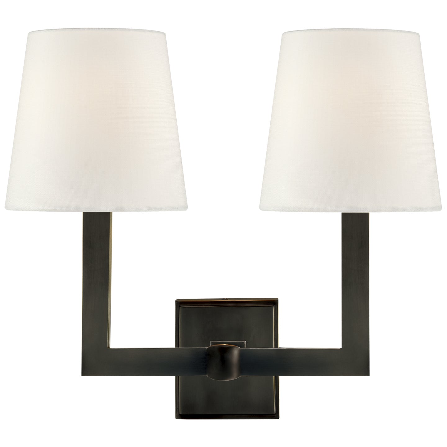 Load image into Gallery viewer, Visual Comfort Signature - SL 2820BZ-L - Two Light Wall Sconce - Square Tube - Bronze
