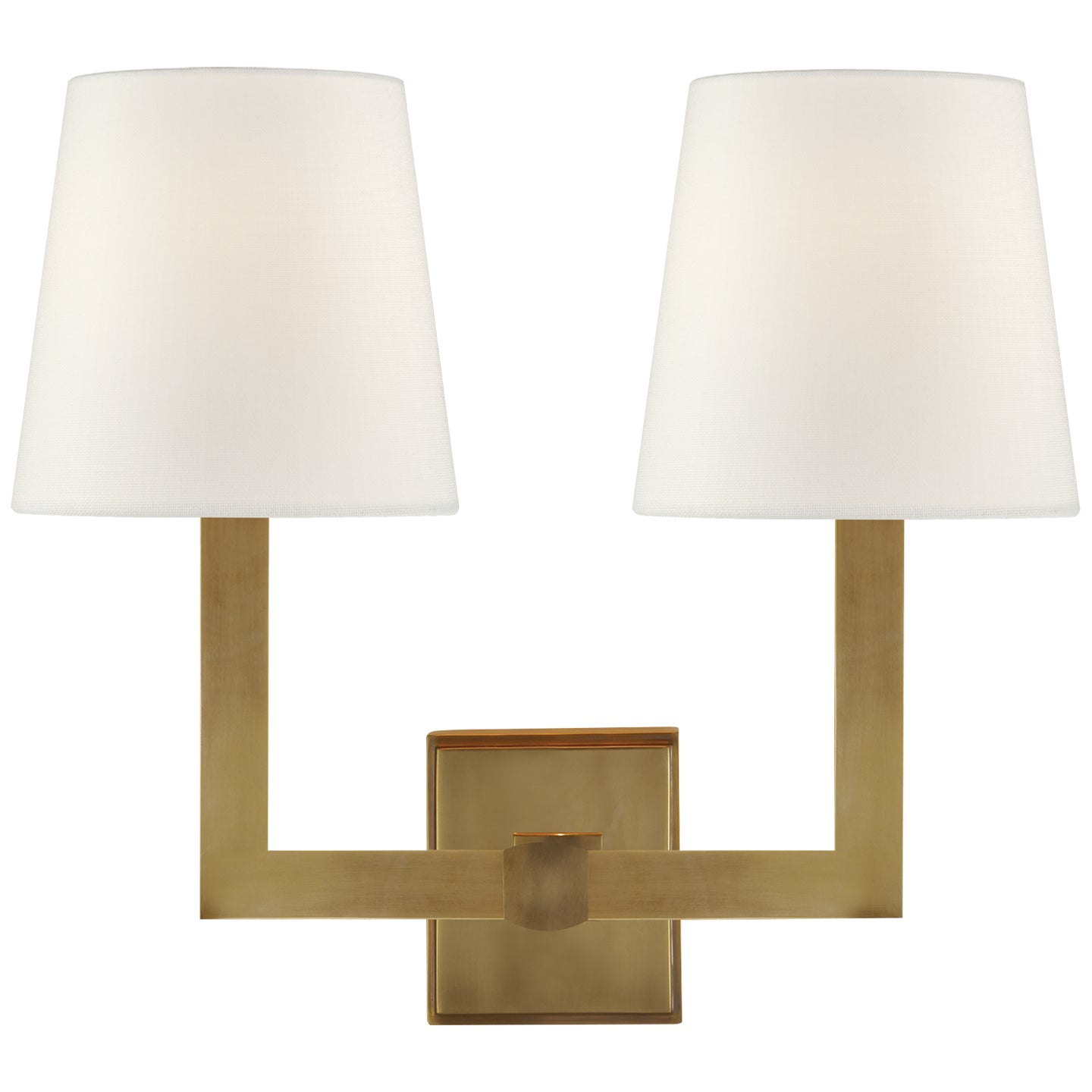 Load image into Gallery viewer, Visual Comfort Signature - SL 2820HAB-L - Two Light Wall Sconce - Square Tube - Hand-Rubbed Antique Brass
