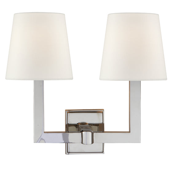 Visual Comfort Signature - SL 2820PN-L - Two Light Wall Sconce - Square Tube - Polished Nickel