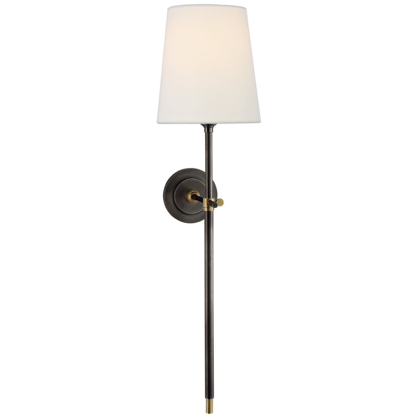 Visual Comfort Signature - TOB 2024BZ/HAB-L - One Light Wall Sconce - Bryant - Bronze and Hand-Rubbed Antique Brass