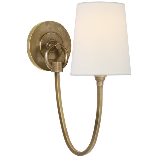 Visual Comfort Signature - TOB 2125HAB-L - One Light Wall Sconce - Reed - Hand-Rubbed Antique Brass