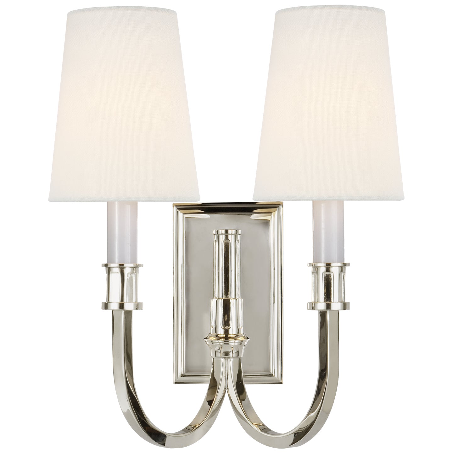 Load image into Gallery viewer, Visual Comfort Signature - TOB 2328PN-L - Two Light Wall Sconce - Modern Library - Polished Nickel
