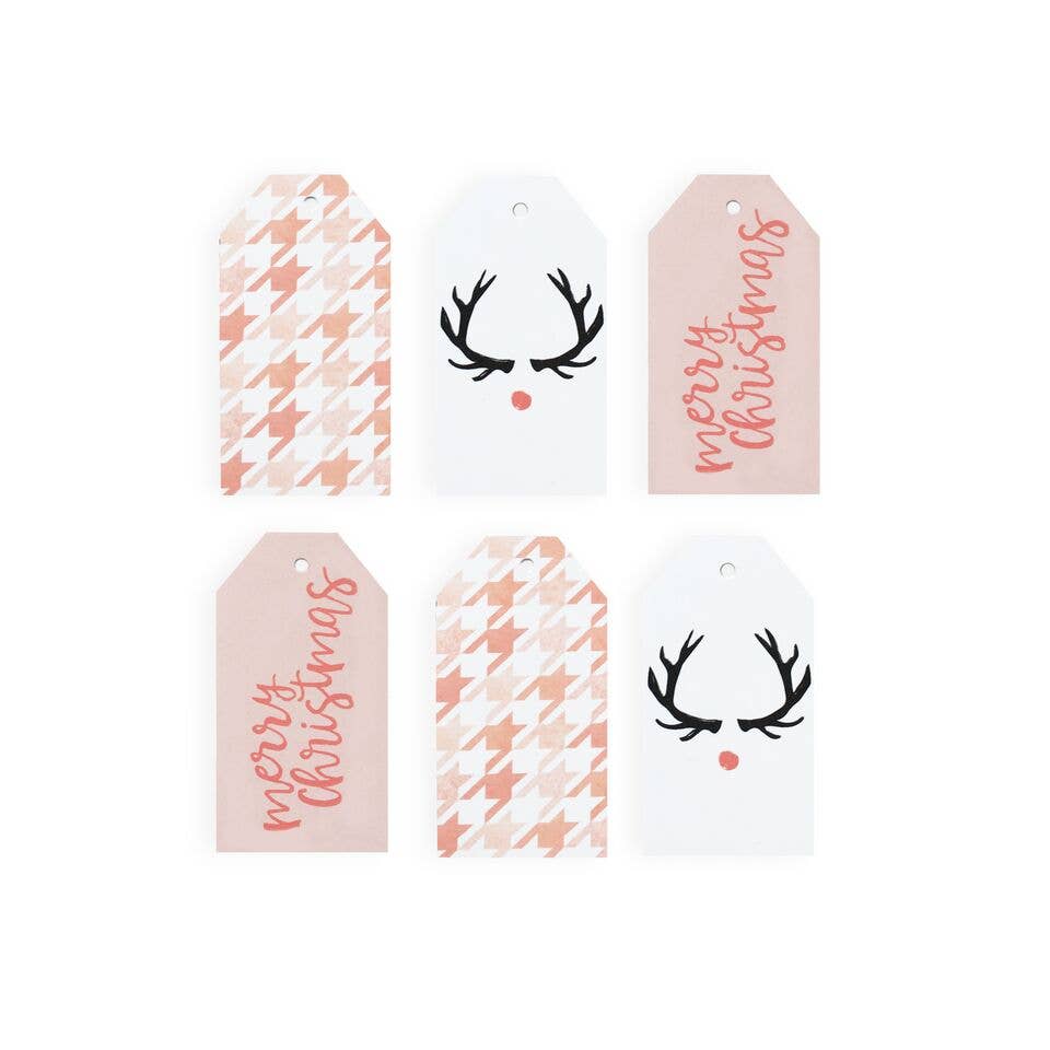 Reindeer Gift Tag Set - Curated Home Decor