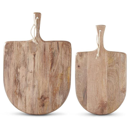 Mango Wood Rounded Cutting Board - Curated Home Decor