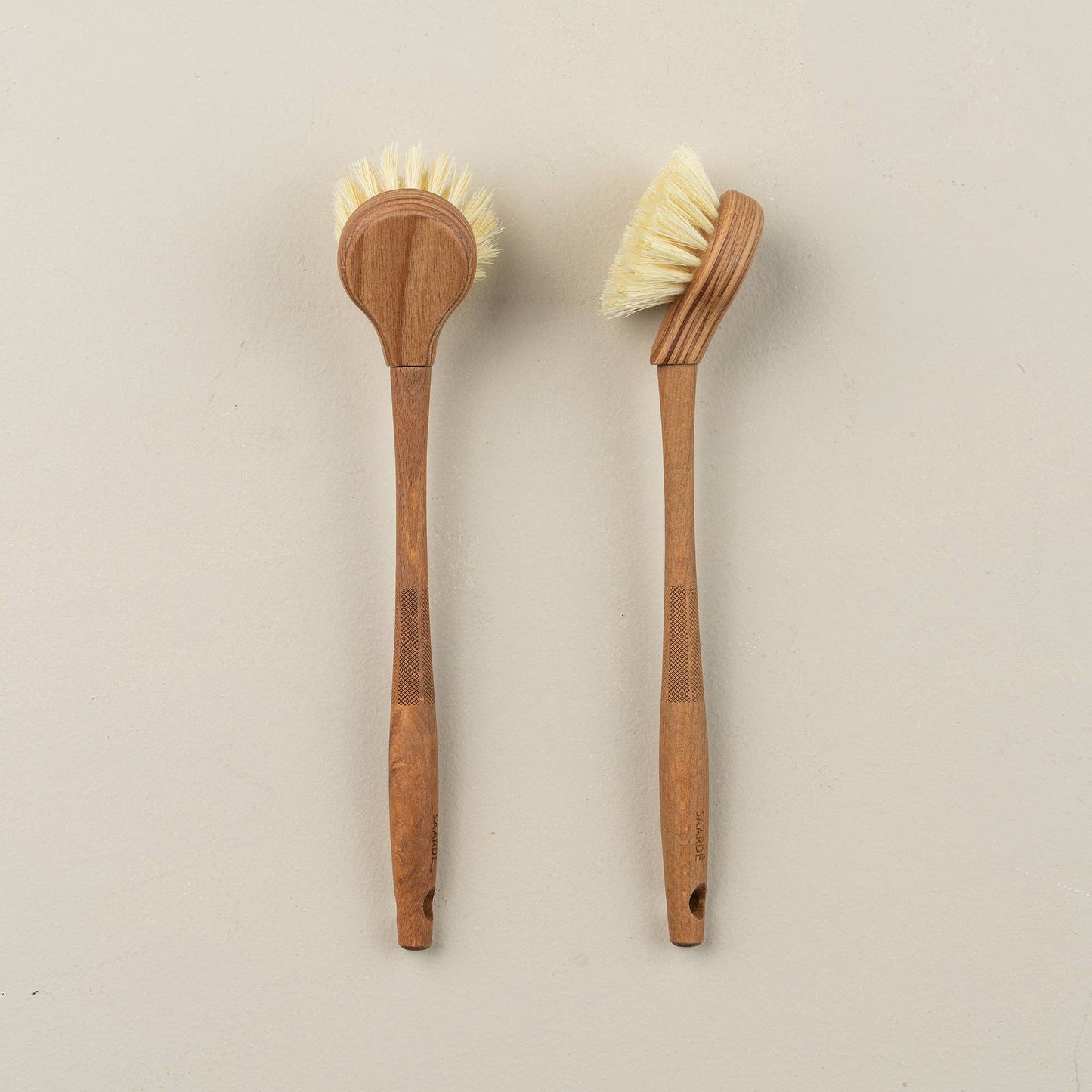 Plywood Dish Brush- Tampico Fibre - Curated Home Decor