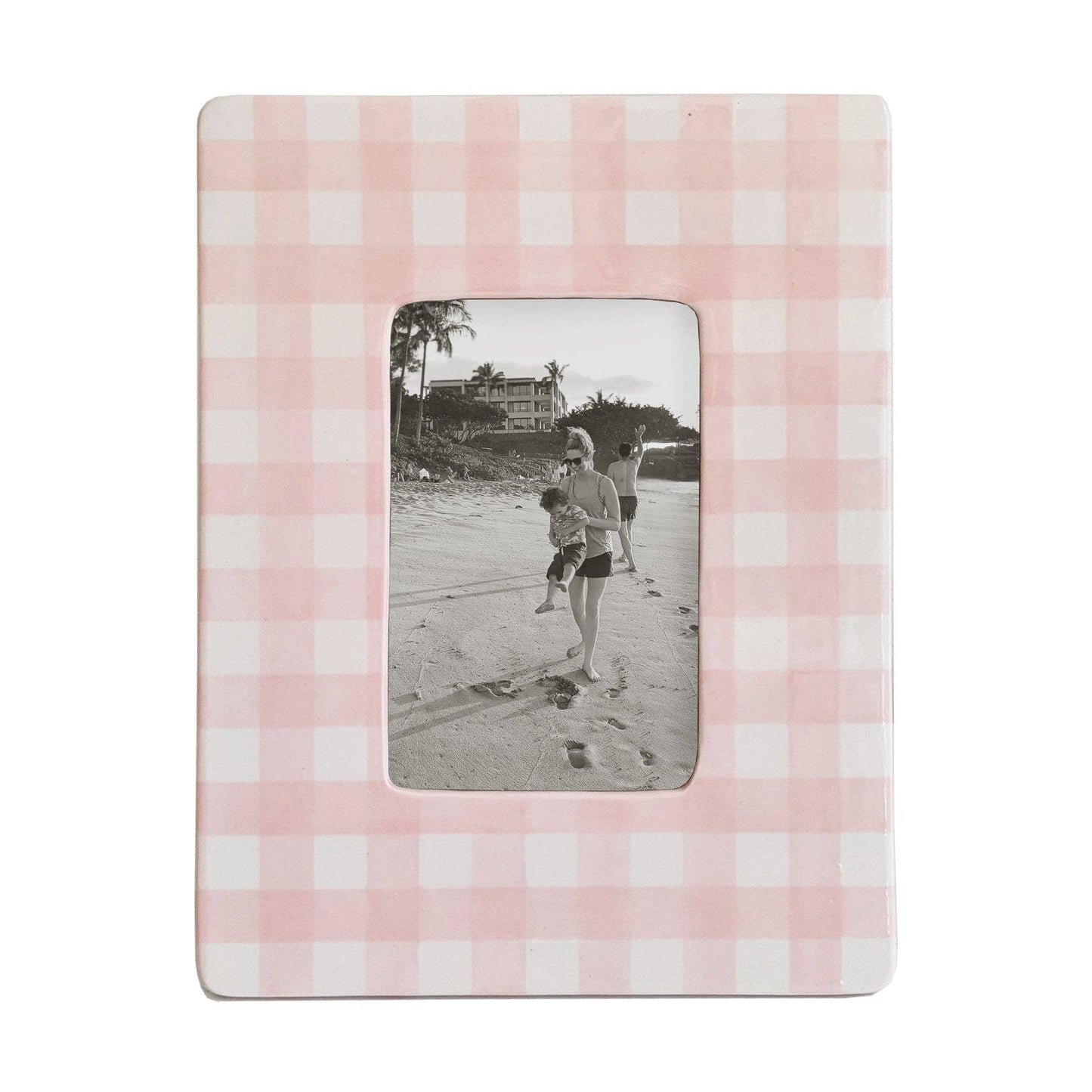 Gingham Photo Frame - Curated Home Decor