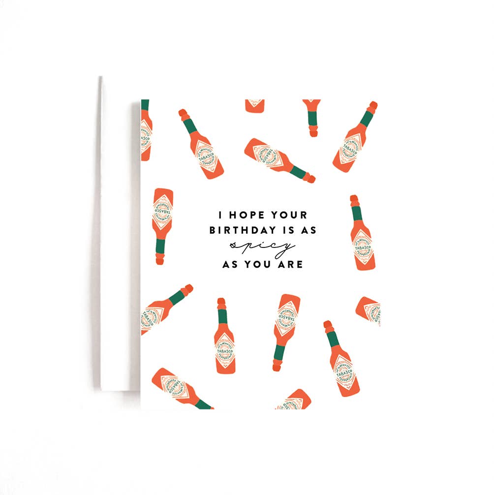 Spicy as you Birthday Card - Curated Home Decor