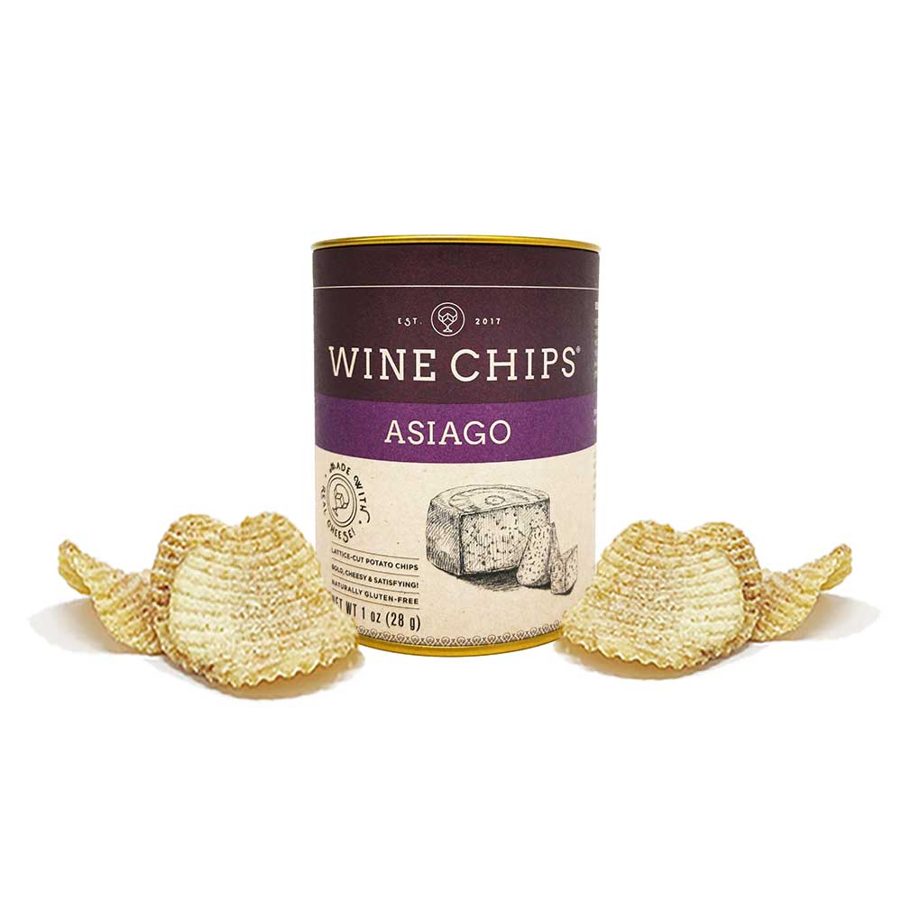 Asiago Wine Chips, 1oz Can