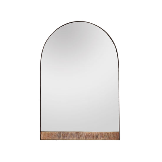 Load image into Gallery viewer, Arched Blackend Iron O&amp;#39;Malley Mirror - Curated Home Decor
