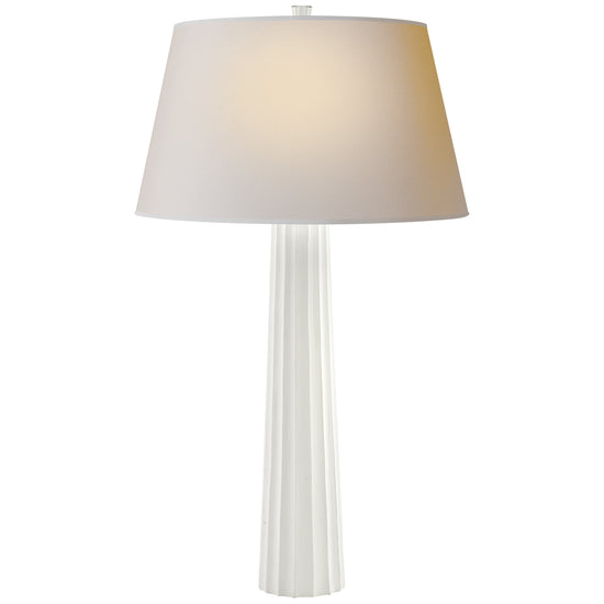 Visual Comfort Signature - CHA 8906WHT-NP - One Light Table Lamp - Fluted Spire - Plaster White