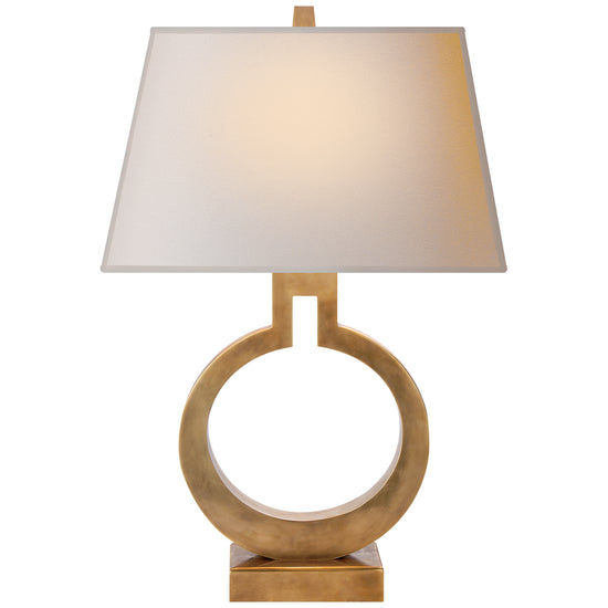 Visual Comfort Signature - CHA 8969AB-NP - One Light Table Lamp - Ring - Antique-Burnished Brass