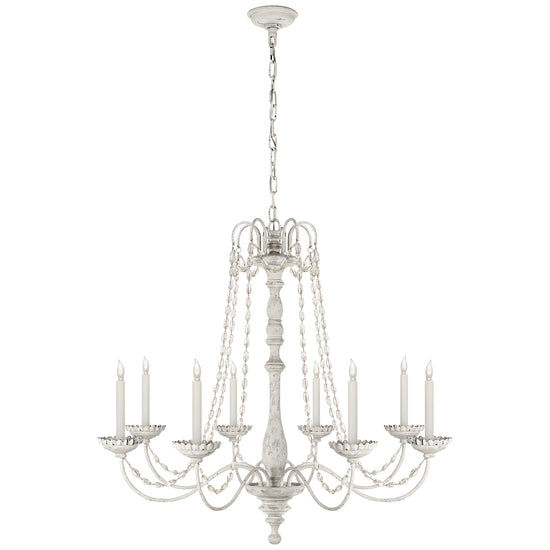 Load image into Gallery viewer, Visual Comfort Signature - CHC 1548BW-SG - Eight Light Chandelier - Flanders - Belgian White
