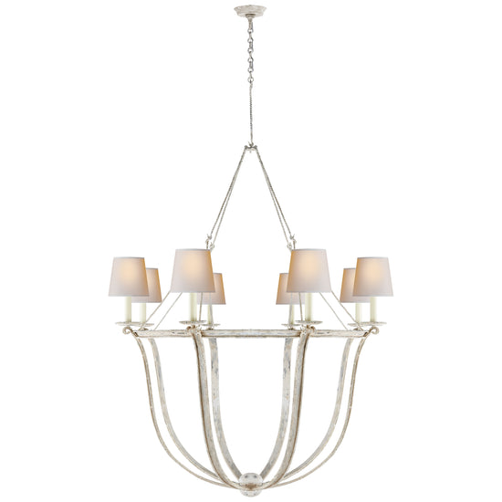 Load image into Gallery viewer, Visual Comfort Signature - CHC 1577OW-NP - Eight Light Chandelier - Lancaster - Old White
