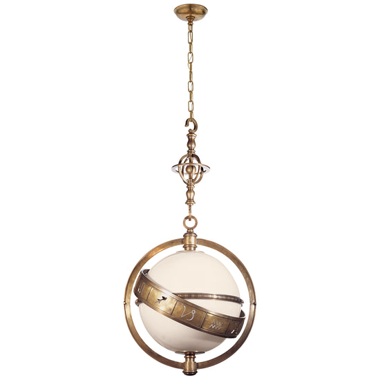 Load image into Gallery viewer, Visual Comfort Signature - CHC 2112AB-WG - One Light Lantern - Zodiac - Antique-Burnished Brass
