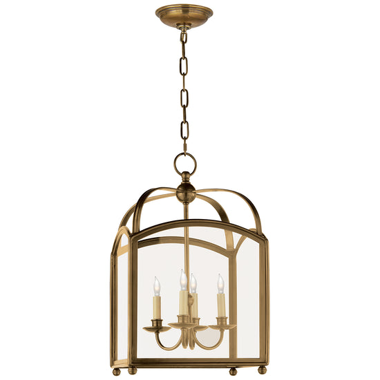 Visual Comfort Signature - CHC 3421AB - Four Light Lantern - Arch Top - Antique-Burnished Brass