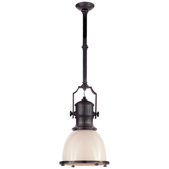 Load image into Gallery viewer, Visual Comfort Signature - CHC 5133BZ-WG - One Light Pendant - Country Industrial - Bronze
