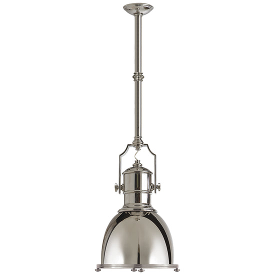 Load image into Gallery viewer, Visual Comfort Signature - CHC 5133PN-PN - One Light Pendant - Country Industrial - Polished Nickel
