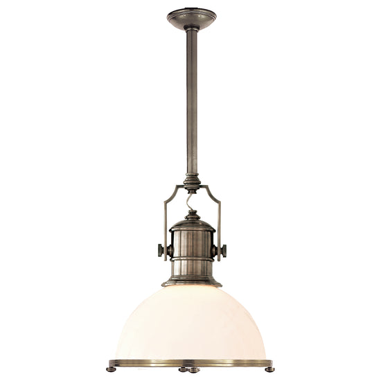 Load image into Gallery viewer, Visual Comfort Signature - CHC 5136AN-WG - One Light Pendant - Country Industrial - Antique Nickel

