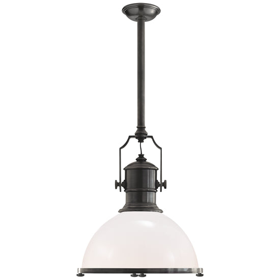 Load image into Gallery viewer, Visual Comfort Signature - CHC 5136BZ-WG - One Light Pendant - Country Industrial - Bronze
