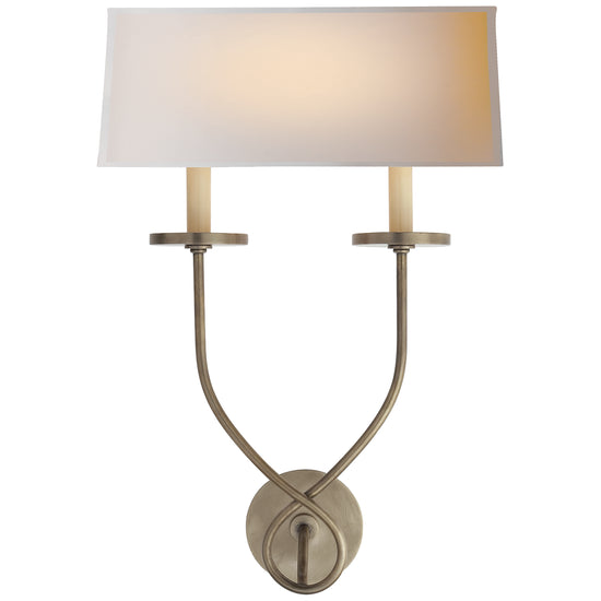 Visual Comfort Signature - CHD 1612AN-NP - Two Light Wall Sconce - Symmetric Twist - Antique Nickel