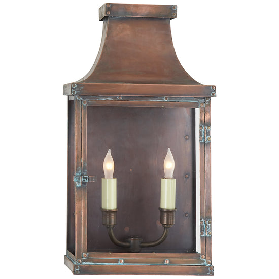 Visual Comfort Signature - CHO 2156NC - Two Light Wall Lantern - Bedford - Natural Copper