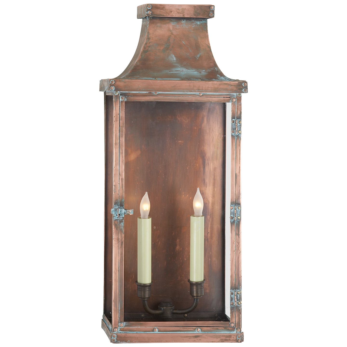 Visual Comfort Signature - CHO 2157NC - Two Light Wall Lantern - Bedford - Natural Copper