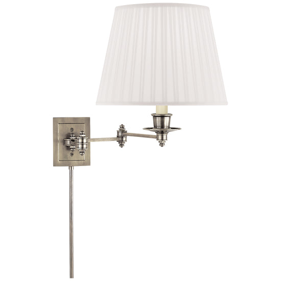 Load image into Gallery viewer, Visual Comfort Signature - S 2000AN-S - One Light Swing Arm Wall Lamp - Swing Arm Sconce - Antique Nickel
