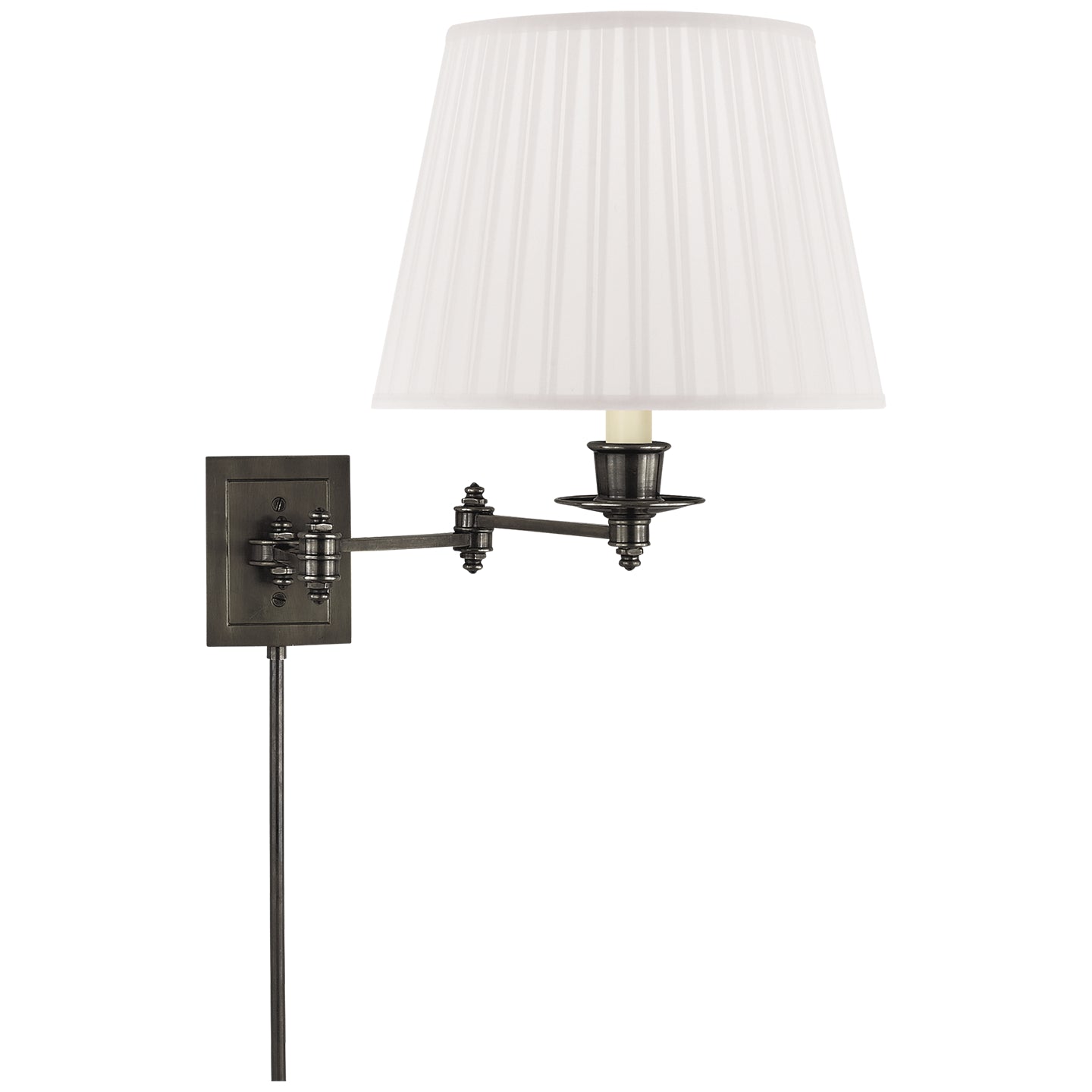 Load image into Gallery viewer, Visual Comfort Signature - S 2000BZ-S - One Light Swing Arm Wall Lamp - Swing Arm Sconce - Bronze
