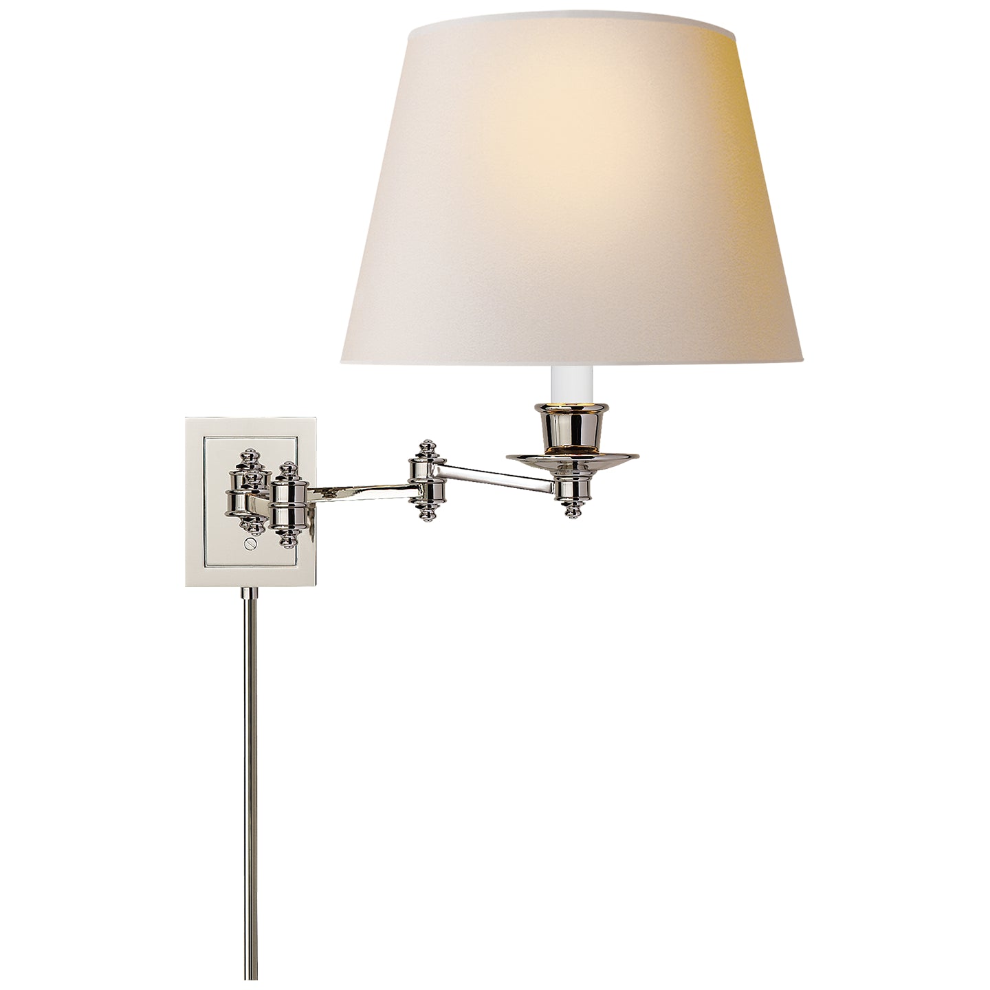 Visual Comfort Signature - S 2000PN-NP - One Light Wall Sconce - Swing Arm Sconce - Polished Nickel