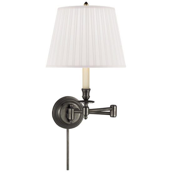 Load image into Gallery viewer, Visual Comfort Signature - S 2010BZ-S - One Light Swing Arm Wall Lamp - Candle Stick - Bronze
