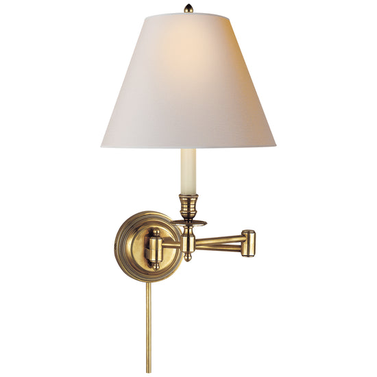 Visual Comfort Signature - S 2010HAB-NP - One Light Wall Sconce - Candle Stick - Hand-Rubbed Antique Brass