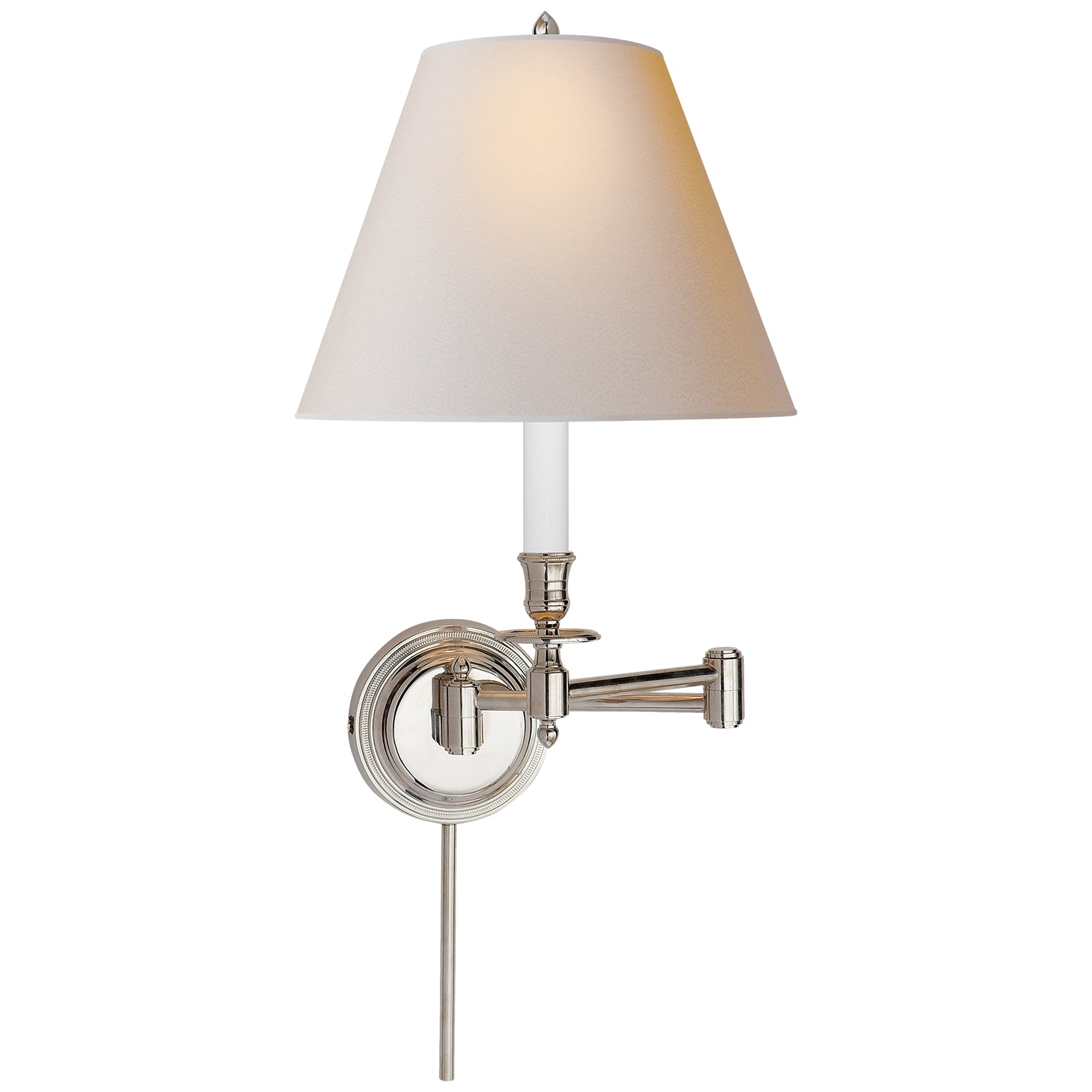 Visual Comfort Signature - S 2010PN-NP - One Light Wall Sconce - Candle Stick - Polished Nickel