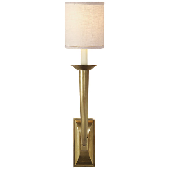 Visual Comfort Signature - S 2020HAB-L - One Light Wall Sconce - French Deco Horn - Hand-Rubbed Antique Brass