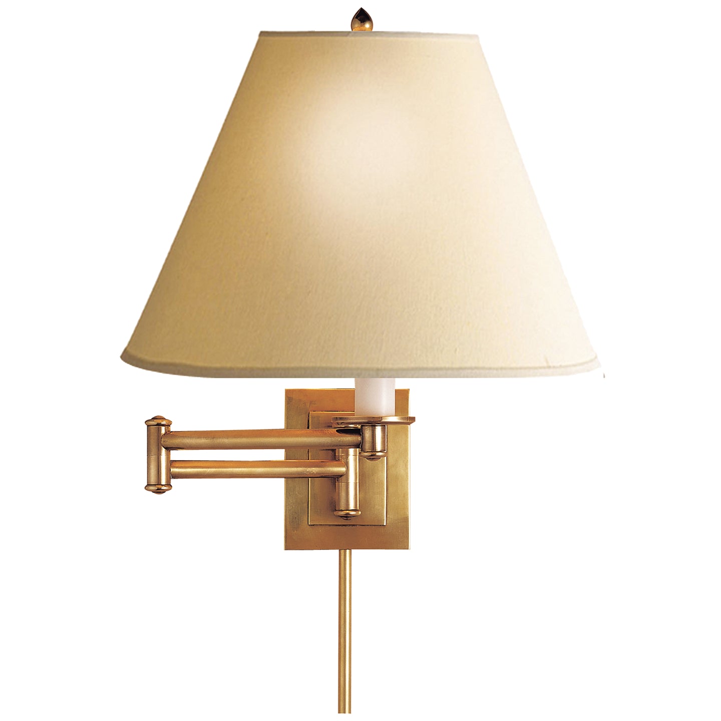 Visual Comfort Signature - S 2500HAB-L - One Light Swing Arm Wall Lamp - Primitive - Hand-Rubbed Antique Brass
