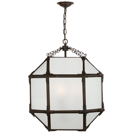 Load image into Gallery viewer, Visual Comfort Signature - SK 5009AZ-FG - Three Light Lantern - Morris - Antique Zinc
