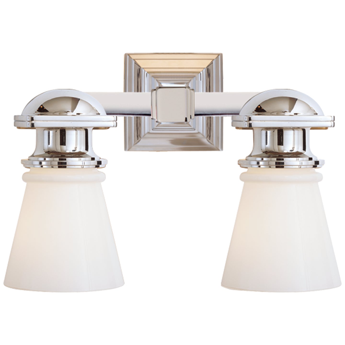 Visual Comfort Signature - SL 2152CH-WG - Two Light Wall Sconce - NY Subway - Chrome
