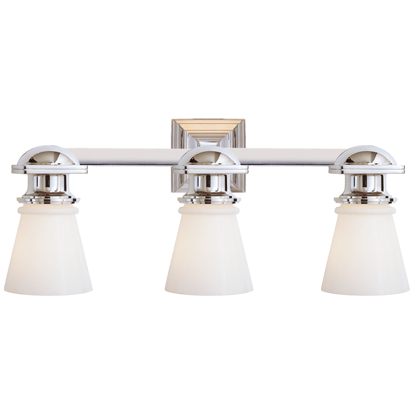 Load image into Gallery viewer, Visual Comfort Signature - SL 2153PN-WG - Three Light Wall Sconce - NY Subway - Polished Nickel
