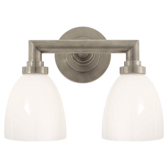 Load image into Gallery viewer, Visual Comfort Signature - SL 2842AN-WG - Two Light Bath Sconce - Wilton - Antique Nickel
