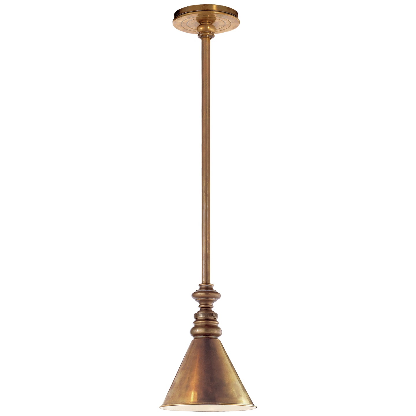 Visual Comfort Signature - SL 5125HAB/SLD-HAB - One Light Pendant - Boston - Hand-Rubbed Antique Brass