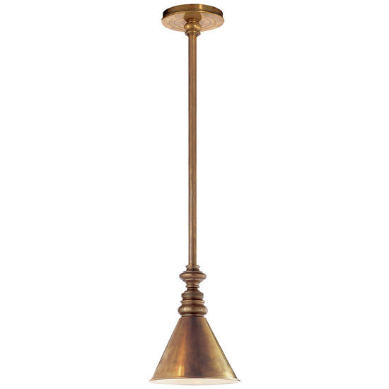 Visual Comfort Signature - SL 5125HAB/SLD-HAB - One Light Pendant - Boston - Hand-Rubbed Antique Brass