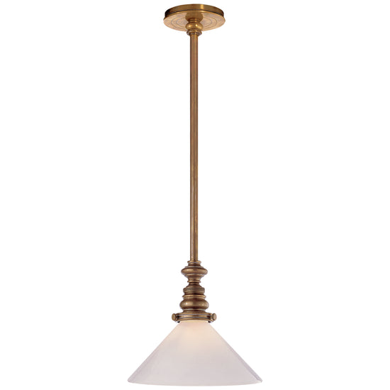 Visual Comfort Signature - SL 5125HAB-WG1 - One Light Pendant - Boston - Hand-Rubbed Antique Brass