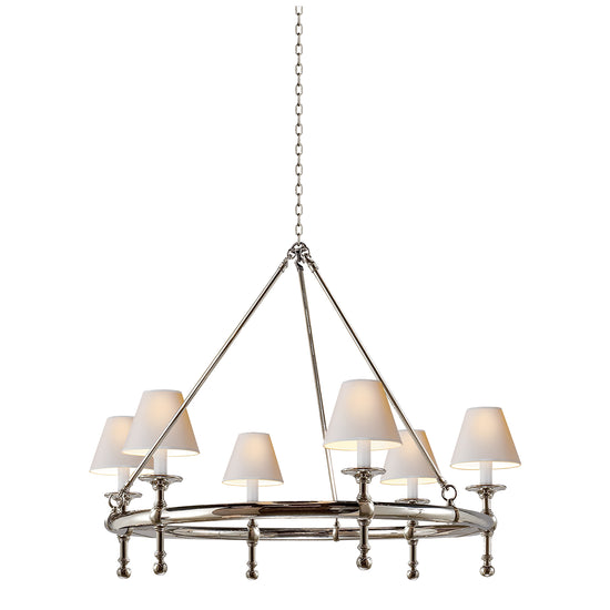 Load image into Gallery viewer, Visual Comfort Signature - SL 5812PN-NP - Six Light Chandelier - Classic - Polished Nickel

