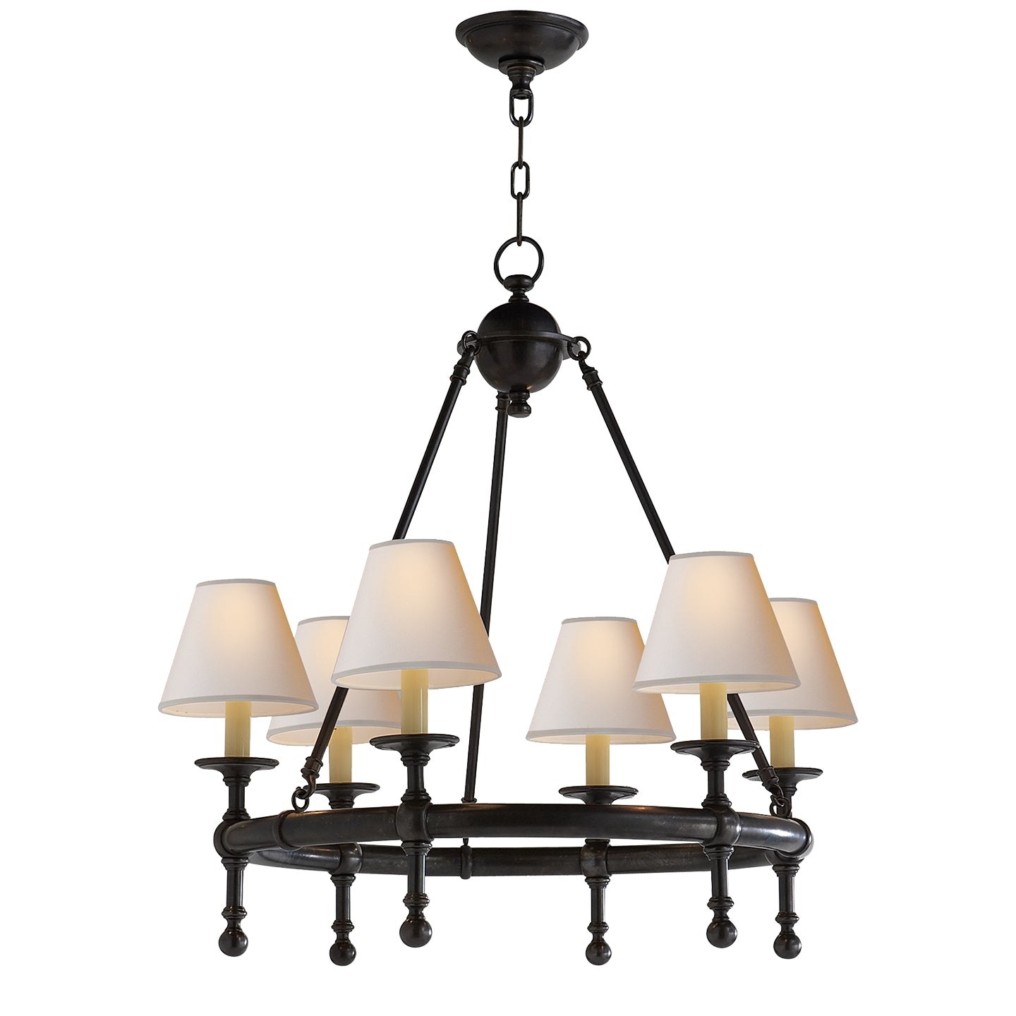 Load image into Gallery viewer, Visual Comfort Signature - SL 5814BZ-NP - Six Light Chandelier - Classic - Bronze
