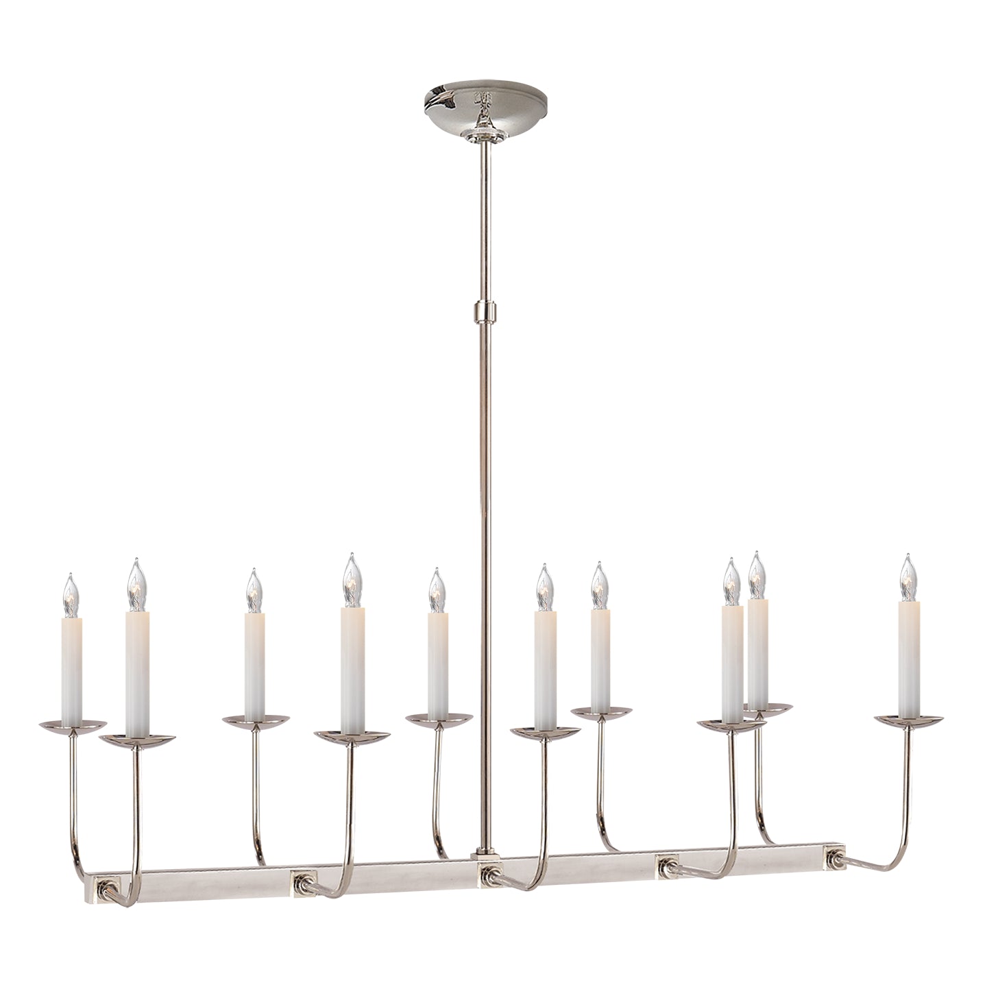Load image into Gallery viewer, Visual Comfort Signature - SL 5863PN - Ten Light Chandelier - Linear Branched - Polished Nickel

