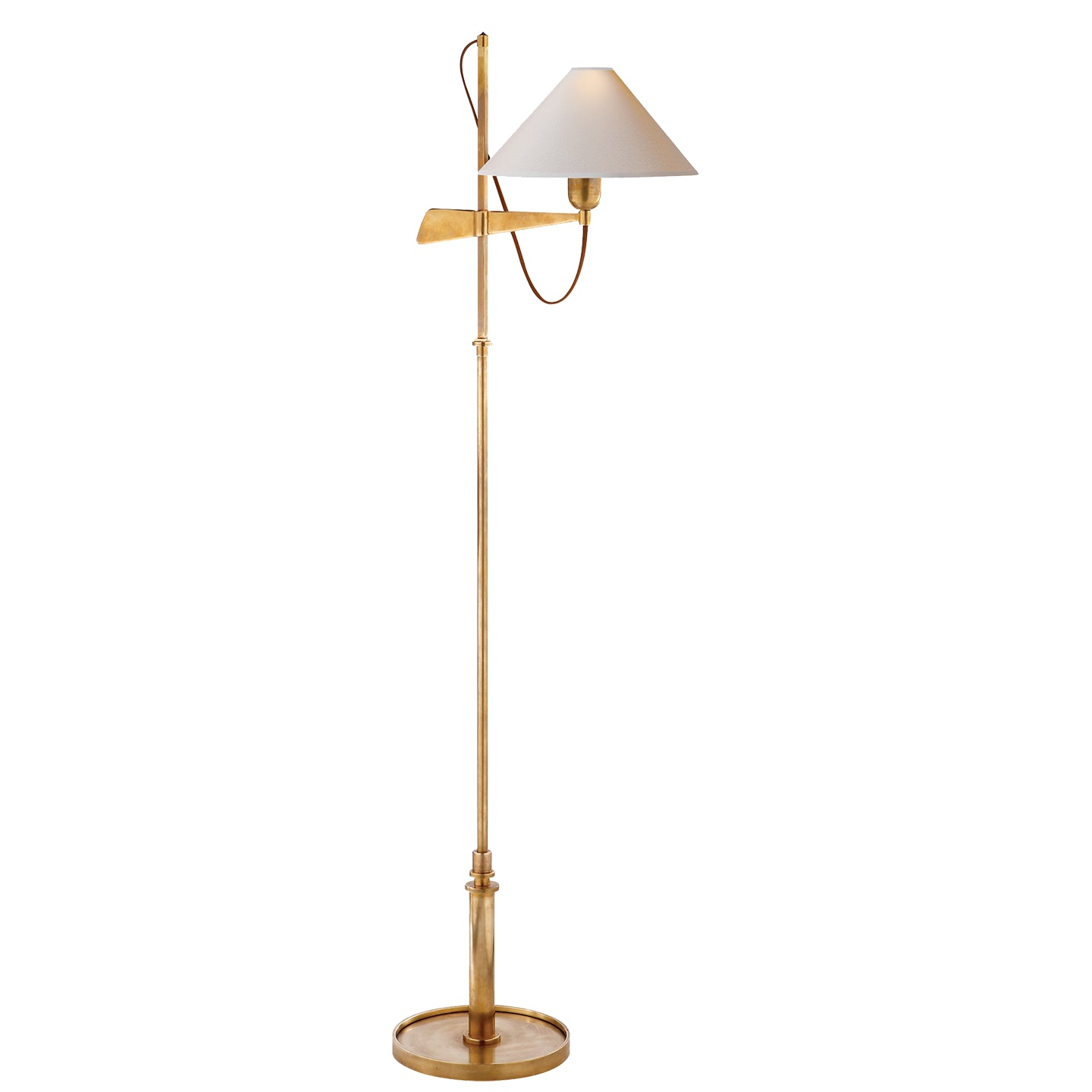 Load image into Gallery viewer, Visual Comfort Signature - SP 1505HAB-NP - One Light Floor Lamp - Hargett - Hand-Rubbed Antique Brass
