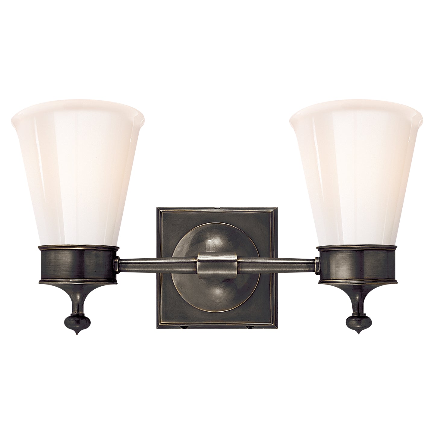 Visual Comfort Signature - SS 2002BZ-WG - Two Light Wall Sconce - Siena - Bronze