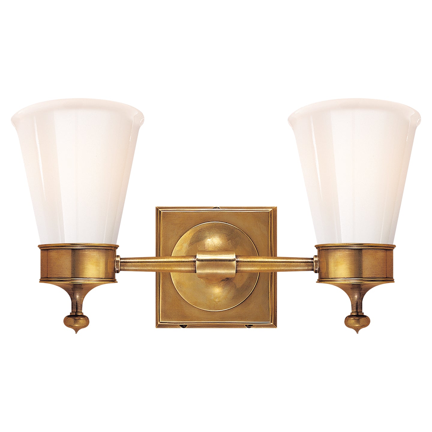 Load image into Gallery viewer, Visual Comfort Signature - SS 2002HAB-WG - Two Light Wall Sconce - Siena - Hand-Rubbed Antique Brass
