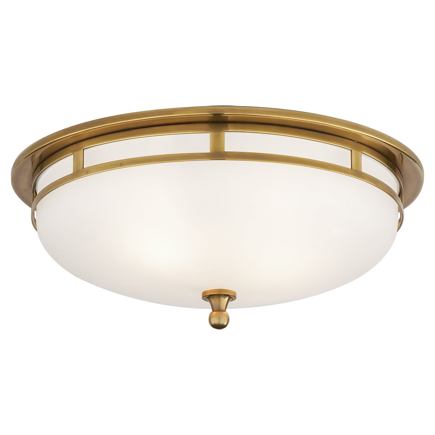 Load image into Gallery viewer, Visual Comfort Signature - SS 4011HAB-FG - Two Light Flush Mount - Openwork - Hand-Rubbed Antique Brass

